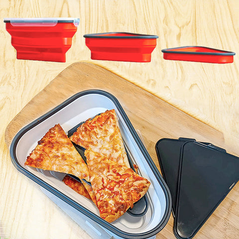 Silicone Folding Adjustable Triangular Pizza Box