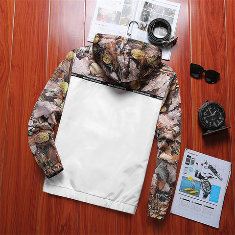 Floral Jacket Men Slim Fit Flowers Pilot Jacket Coat US Size Men Hooded Jackets