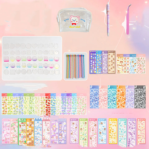 Goo Card Set Cute Sticker Kids Toy Material Pack
