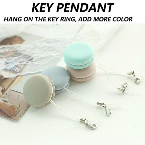 Macaron Shape Screen Cleaner Glasses Cleaning Cloth Keychain Portable Glasses Lens Wipes Phone Leaning Wipes Mini Candy Color