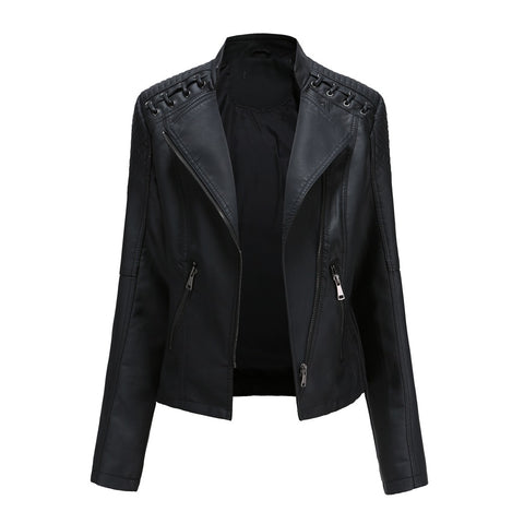 Faux Leather Jackets Women 2023 Spring Autumn Biker Coat Pu Motorcycle Suit Female Loose Streetwear Coat