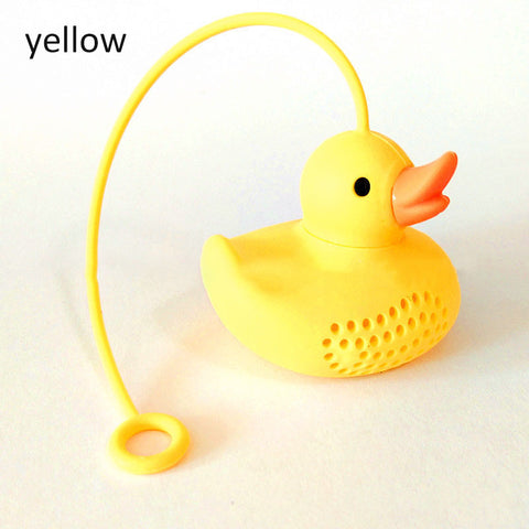 Tea Maker Strainer Silicone Duck Tea Drain
