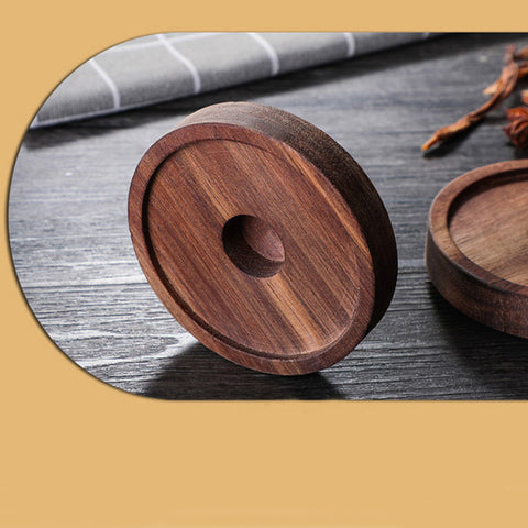 Acacia Food Coffee Bean Tea Glass Storage Jar