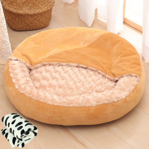 Warm Winter Semi Enclosed Kennel Round Pet