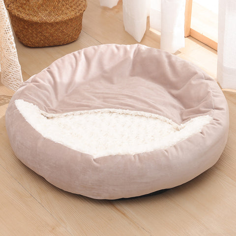 Warm Winter Semi Enclosed Kennel Round Pet