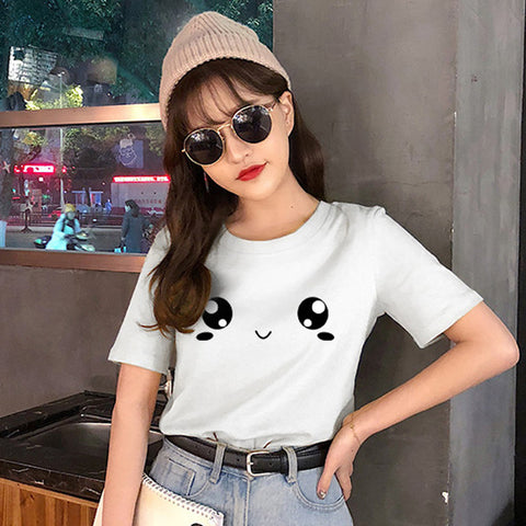 Women's Loose Fashion Print Short Sleeve T-shirt