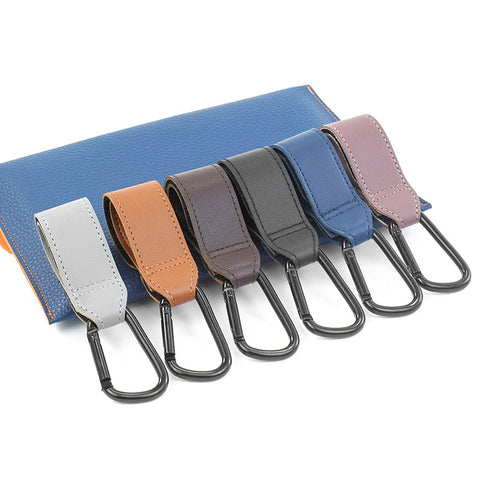 PU Leather Climbing Bag Baby Bag Stroller Hook Pram Rotate 360 Degree Rotatable Cart Organizer Pram Hook Stroller Accessories