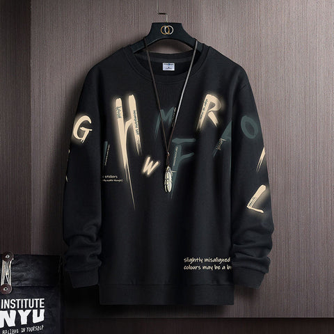 Creative Letter Print Long Sleeve T-shirt