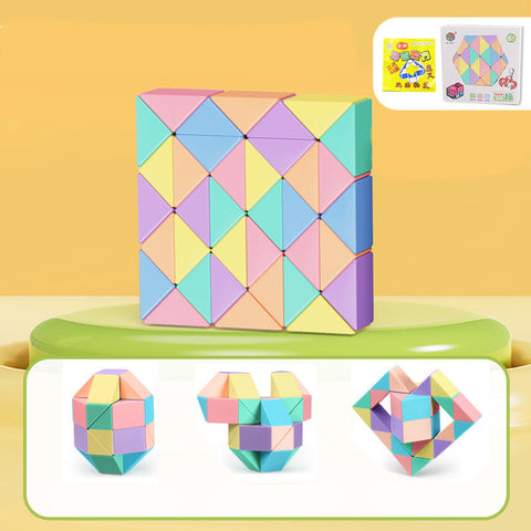 Snake Twist Cube Stress Relief Educational Toys Children Gifts Magic Snake Ruler Puzzle Folding Educational