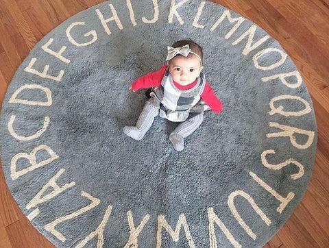 26-letter Round Floor Mat Children's Play Mat Account