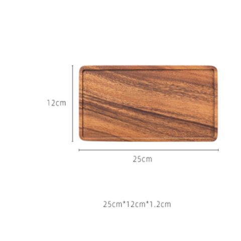 South American Walnut Japanese Tea Tray Coffee Cup Rectangle