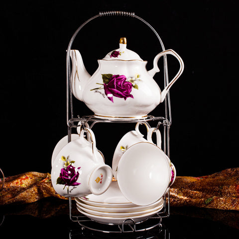 Jingdezhen Ceramic European Style Tea Set, Coffee Cup And Saucer