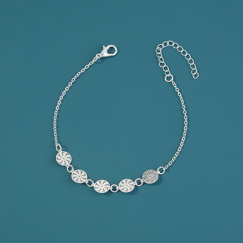 Silver glow-in-the-dark cyclone bracelet