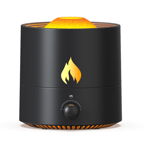 Amazon Top Office Custom Flame Night Light Aroma Diffuser 250ml Ultrasonic USB Fire Lamp Fragrance Jellyfish Air Humidifier