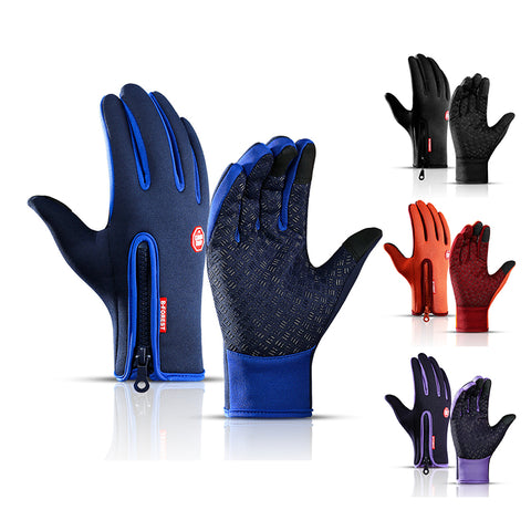 Winter Warm Hot Gloves For Men Women Touchscreen Outdoor Cycling Driving Motorcycle Cold Gloves Windproof Non-Slip Womens Gloves