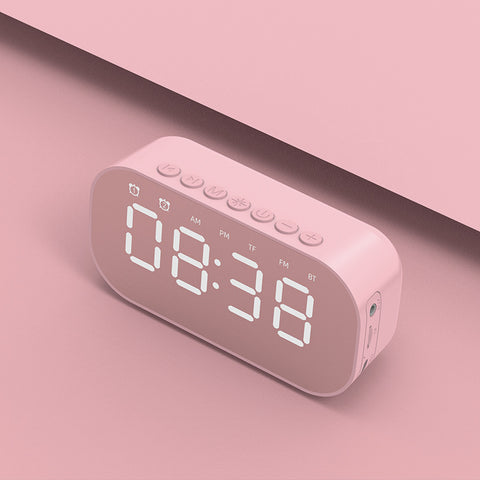 Smart Wireless Bluetooth Speaker Mirror Alarm Clock