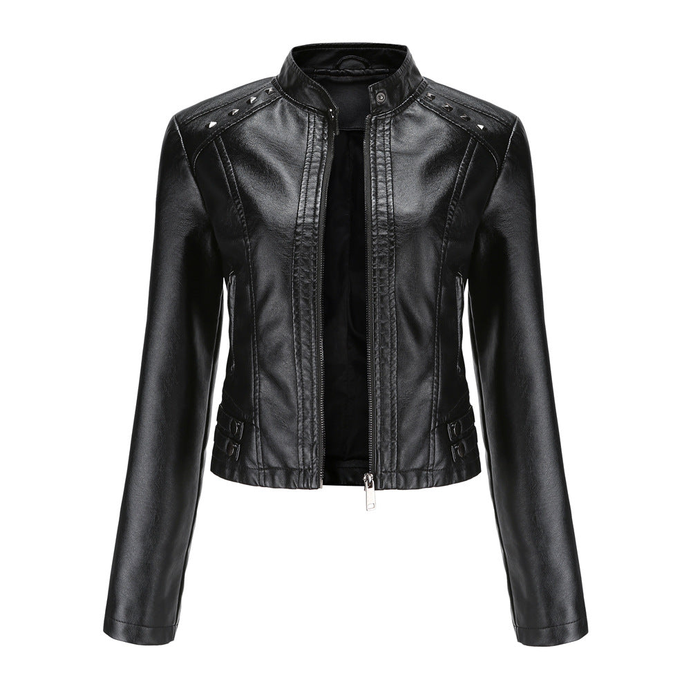 Faux Leather Jackets Women 2023 Spring Autumn Biker Coat Pu Motorcycle Suit Female Loose Streetwear Coat