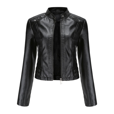 Faux Leather Jackets Women 2023 Spring Autumn Biker Coat Pu Motorcycle Suit Female Loose Streetwear Coat
